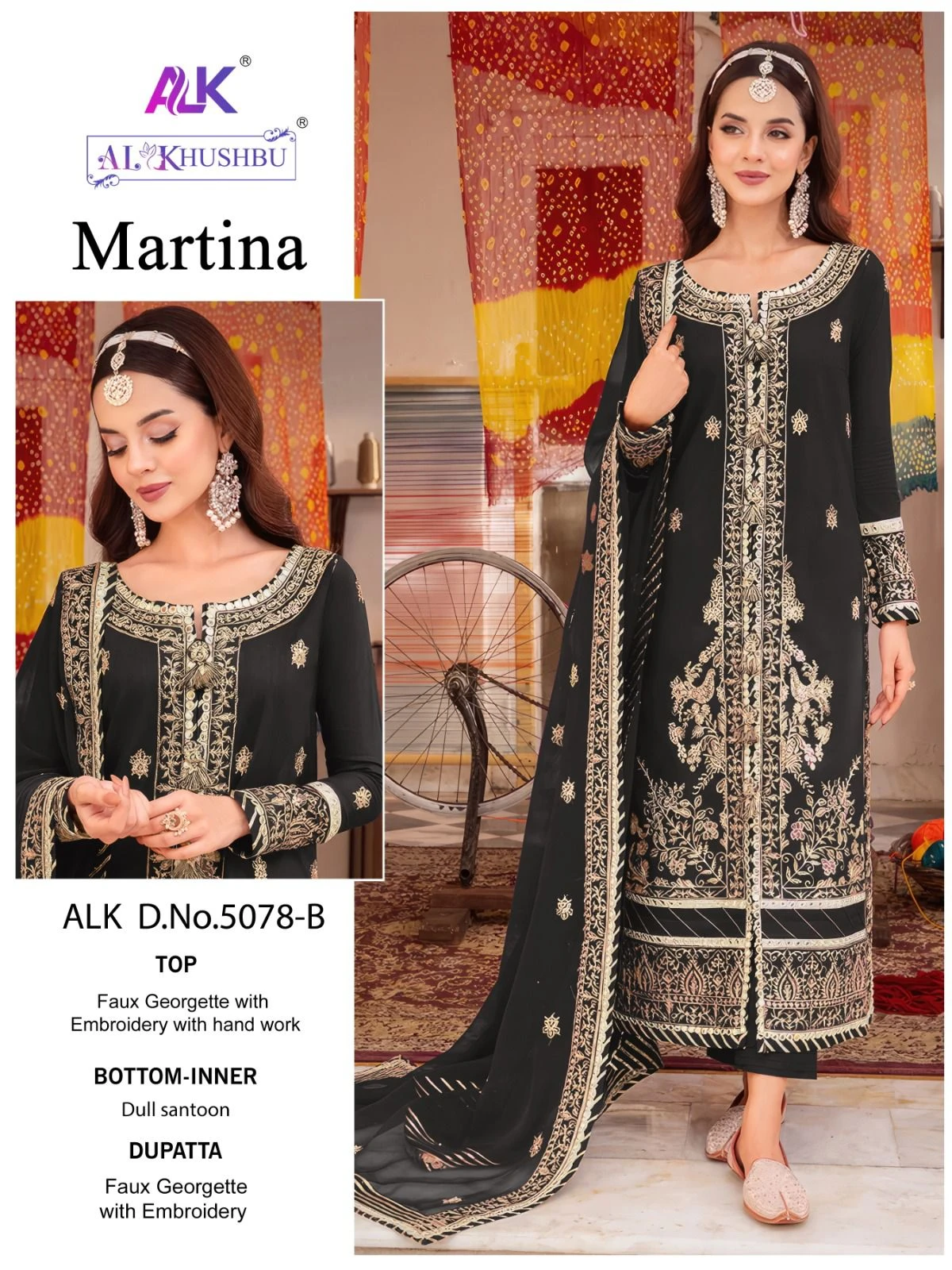 Al_Khushbu Martina Georgette Wholesale Pakistani Salwar Suit Catalog — Wholesale Salwar Suits, MPA wholesale from Surat - Gallery Image 8